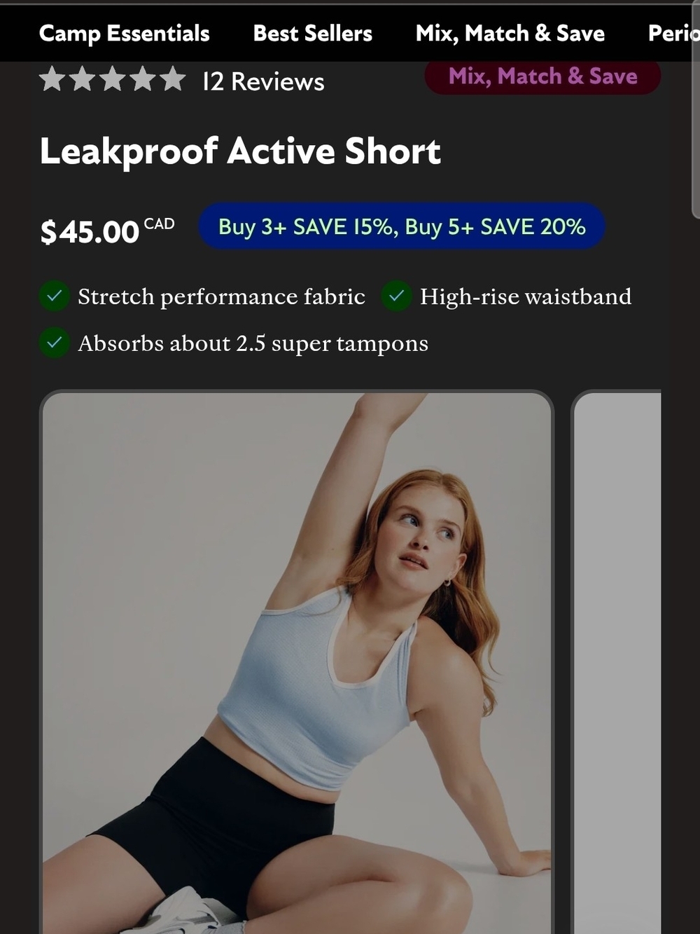 Kt By KNIX Leakproof Active Short